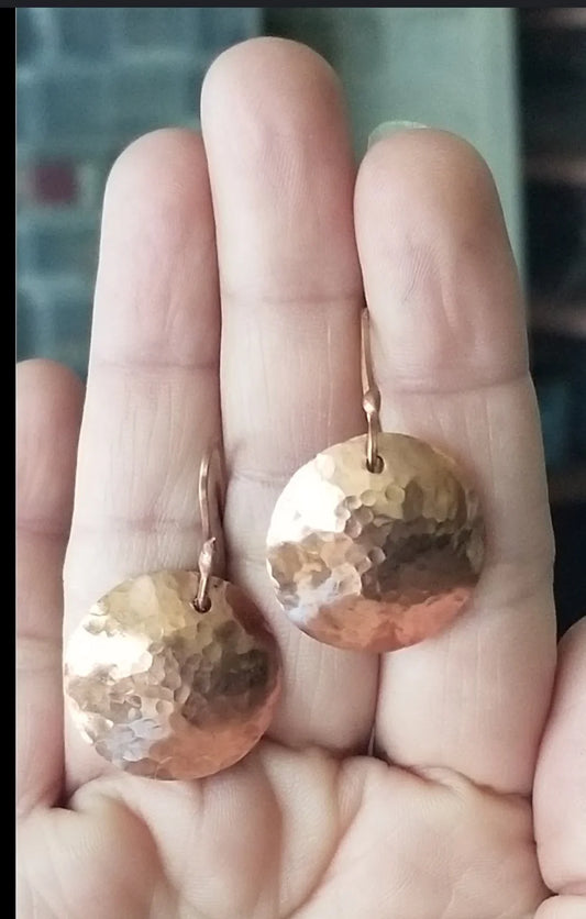 Hand Made Copper Earrings