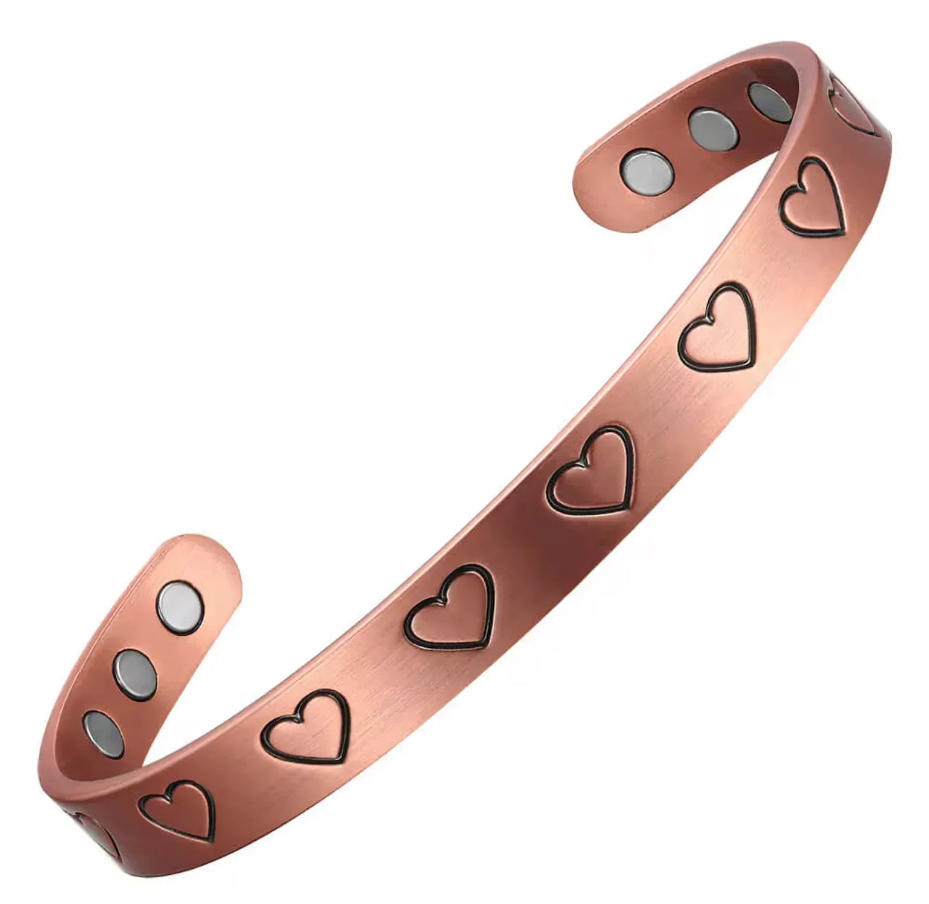 Women Astonishing Copper Heart Bracelet