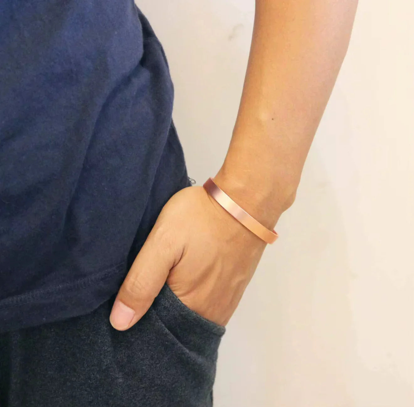 Smooth Copper Magnetic Bracelet