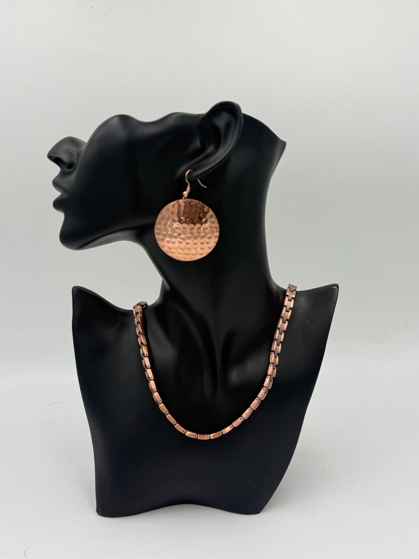 Magnetic Copper Necklace & Earrings Combo